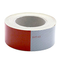 United Pacific - Reflexite Conspicuity Reflector Tape - 6" White/6" Red
