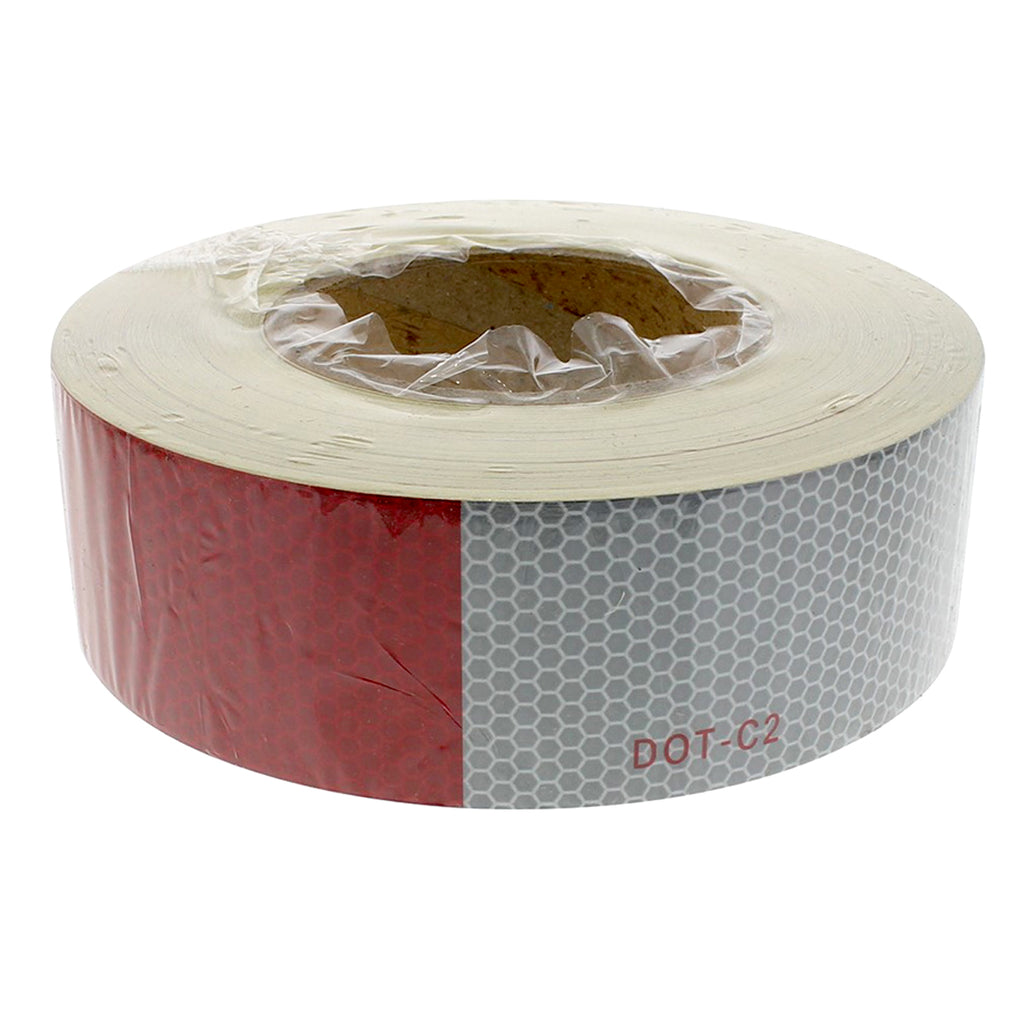 United Pacific - DOT-C2 Conspicuity Reflective Tape - 6" White/6" Red