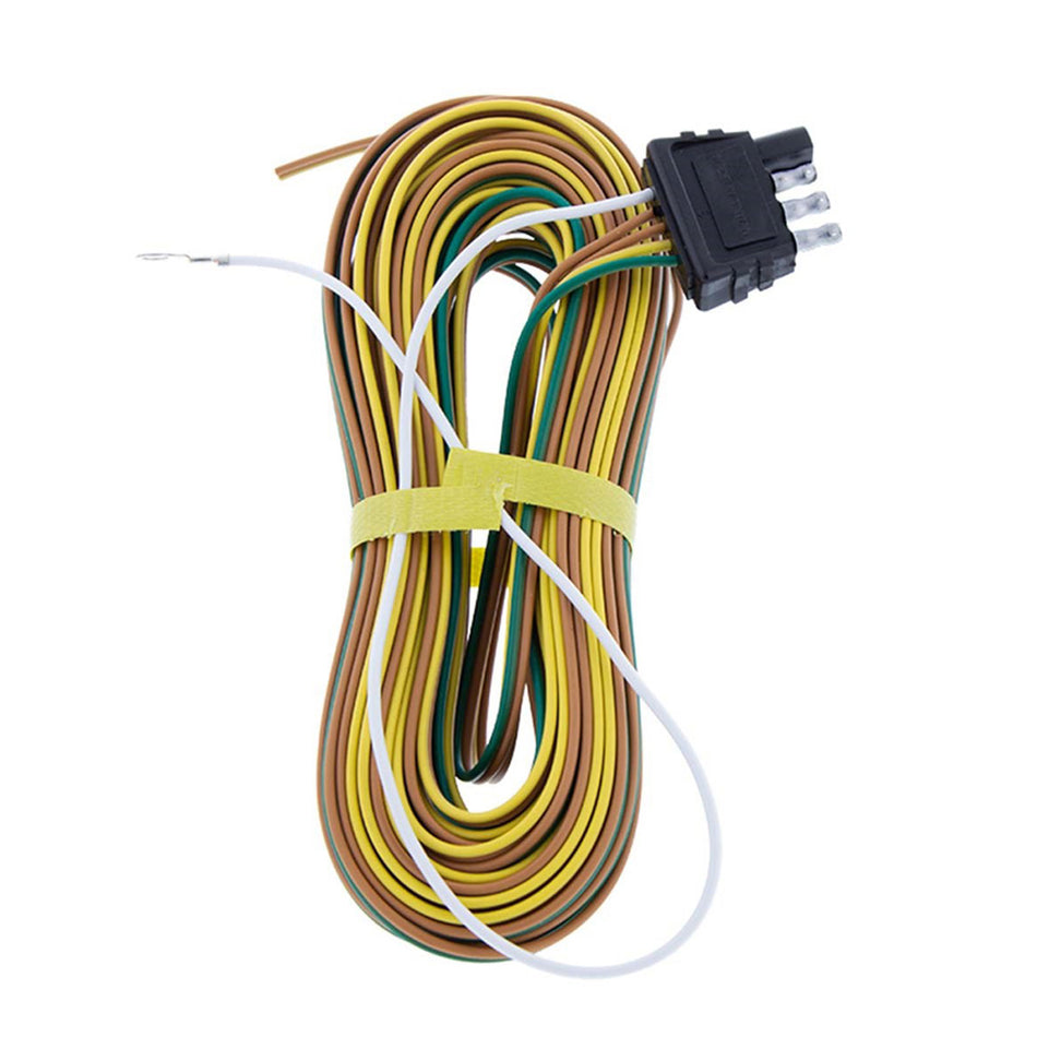 4 Way LED Trailer Light Harness - 25' Positive Leads & 16" Ground Lead