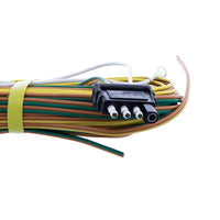 4 Way LED Trailer Light Harness - 25' Positive Leads & 16" Ground Lead