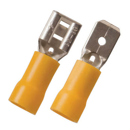 United Pacific - 12-10 AWG .250 Tab Vinyl FM Disconnect (50-Pack)