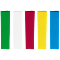 Assorted 1/8", 3/16", 1/4", 3/8" Blue, Clear, Green, Red, & Yellow Heat Shrink Tubing, 4" Long (10-Pack)