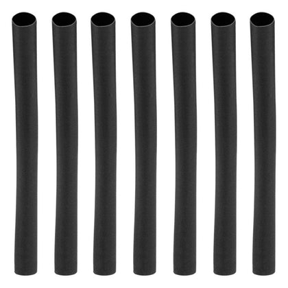 United Pacific -  3/16", 1/4", or 3/8" I.D. Black Heat Shrink Tubing, 4" Long (7-Pack)