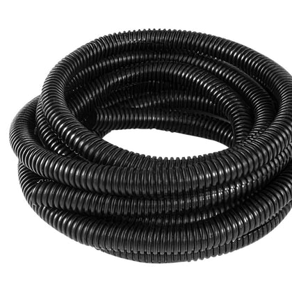 1/2" I.D. Black Flex-Guard Convoluted Split Seam Tubing, 7 Ft.
