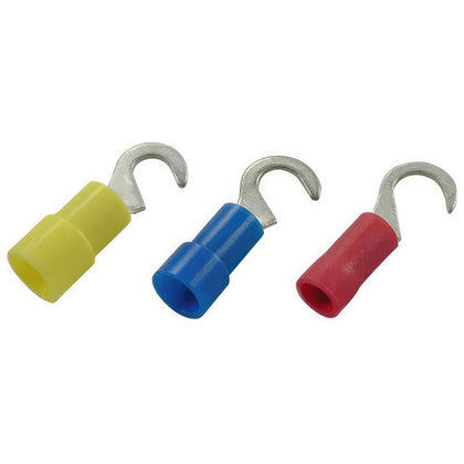 United Pacific - 22-18 AWG #10 Stud Vinyl Hook Terminal (6-Pack)