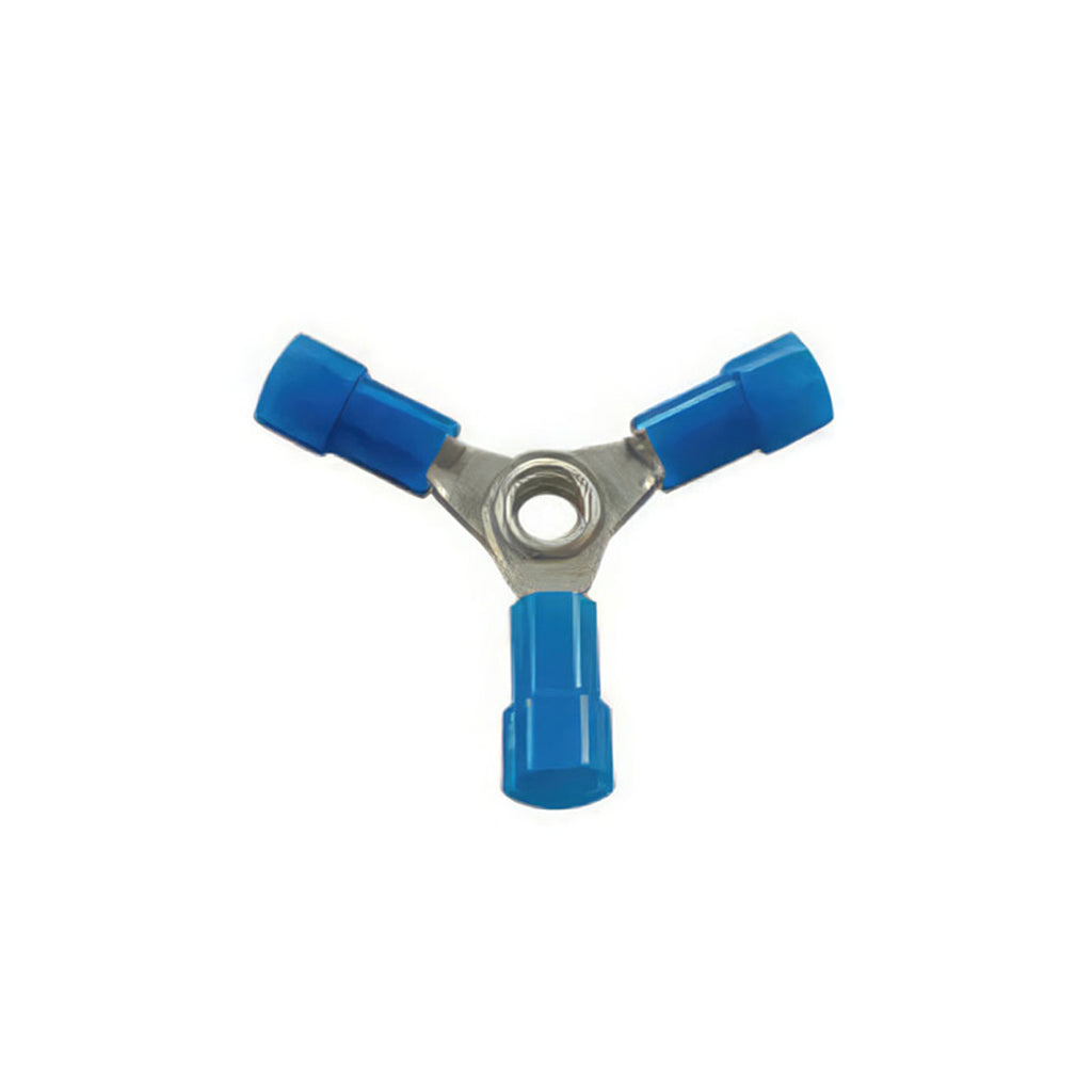 United Pacific - 22-18 AWG 3-Way (Y) Vinyl Connector (4-Pack)