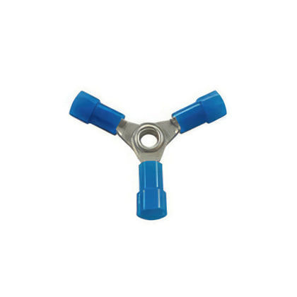 United Pacific - 22-18 AWG 3-Way (Y) Vinyl Connector (4-Pack)