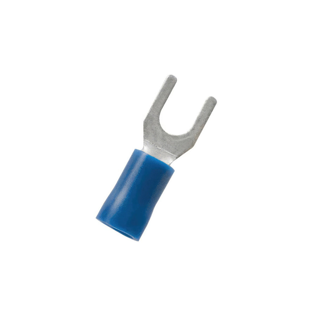 United Pacific - 16-14 AWG #8 Stud Vinyl Spade Terminal (19-Pack)