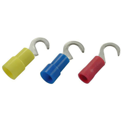 United Pacific - 16-14 AWG #10 Stud Vinyl Hook Terminal (6-Pack)