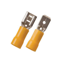 United Pacific - 12-10 AWG .250 Tab Vinyl M Disconnect (15-Pack)