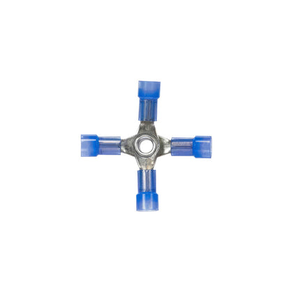 United Pacific - 16-14 AWG 4-Way (X) Nylon Connector (4-Pack)