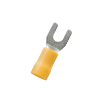 United Pacific - 12-10 AWG #10 Stud Vinyl Spade Terminal,14 Pcs.