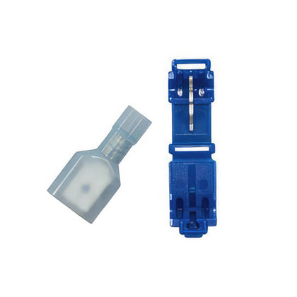 United Pacific - 16-14 AWG .250 Tab FI Nylon M Disconnect w/ 16-14 AWG T-Tap Slice, 4/4 Pcs.