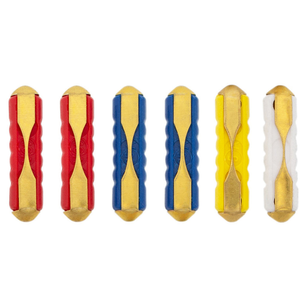 United Pacific - German Vehicle Fuse Kit 5,8,16,25 Amp GBC Ceramic Fuses (6-Pack)