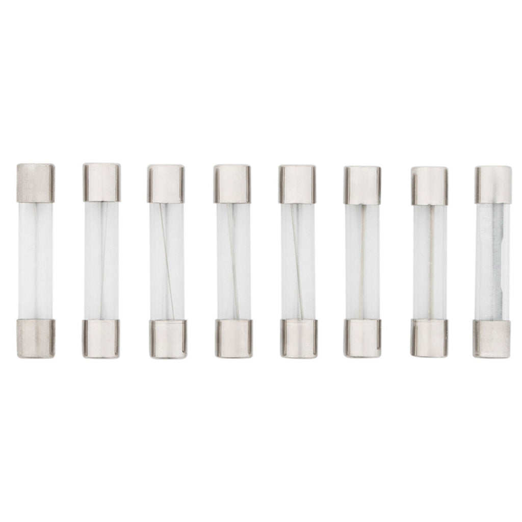 United Pacific - AGC Glass Fuse Kit 3,5,7.5,10,15,20,25,30 AMP Fuses (8-Pack)