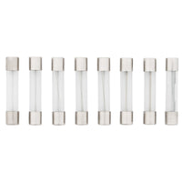 United Pacific - AGC Glass Fuse Kit 3,5,7.5,10,15,20,25,30 AMP Fuses (8-Pack)