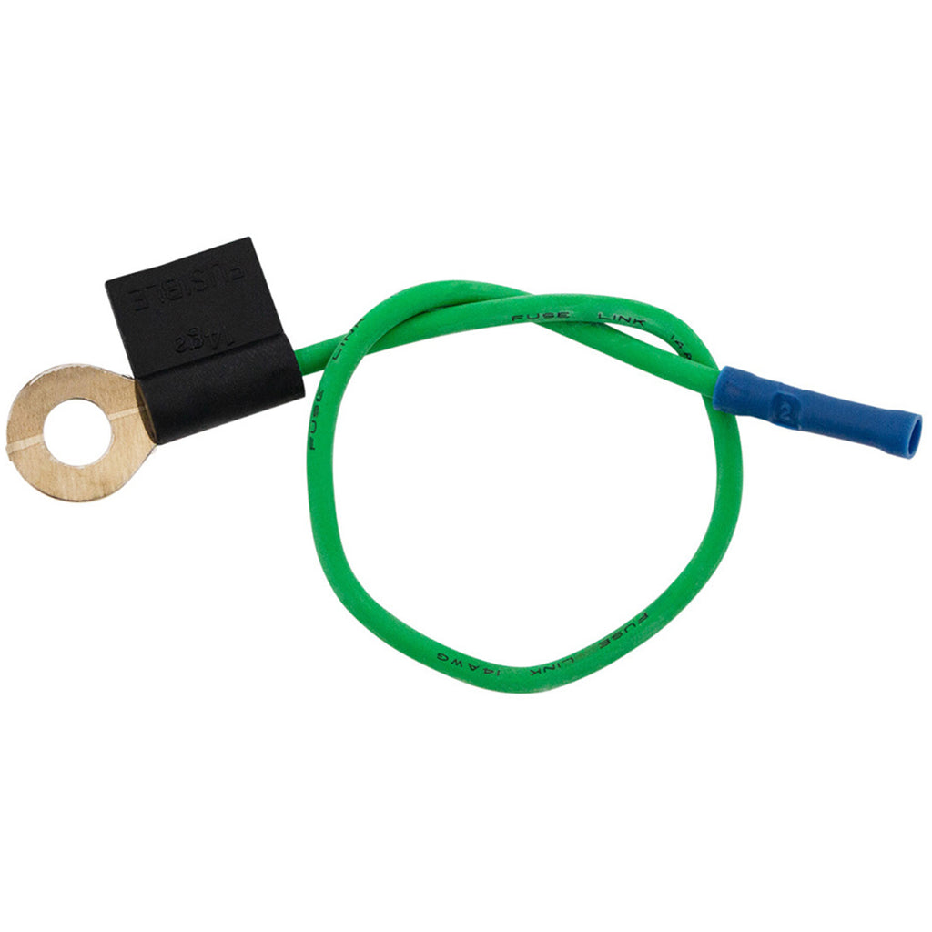 United Pacific - Fusible Link Wire - 14 AWG, Green w/ 5/16" Stud, (1) 10.5" Pc.