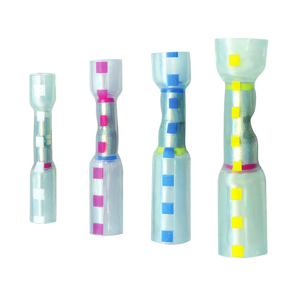 20-18 to 16-14 AWG CS Multi-Wire Heat Shrink Connector - Clear w/ Red Dash (5-Pack)