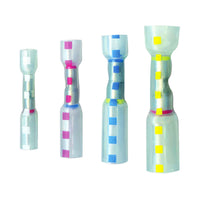 12-10 to 8 AWG CS Multi-Wire Heat Shrink Connector - Clear w/ Yellow Dash (5-Pack)