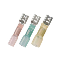 United Pacific - 16-14 AWG .250 Tab CSS Heat Shrink FM Disconnect - Blue (10-Pack)