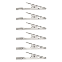 United Pacific - 2" 10 Amp Alligator Test Clip, 6 Pcs.