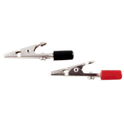 United Pacific - 2" 10 Amp Alligator Test Clips w/ PVC Handles, 5Red/5Black (5-Pack)