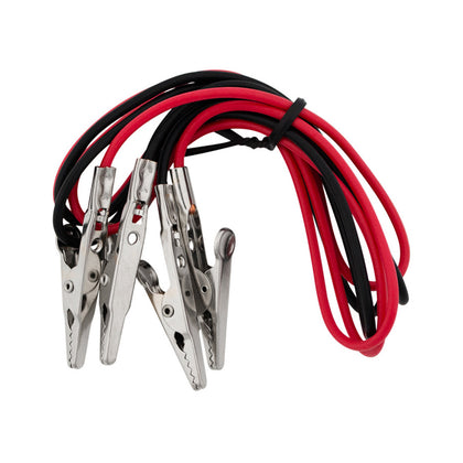 10 Amp Alligator Test Clips w/ 30" Vinyl Leads, 1Red/1Black 1 Set