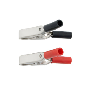 United Pacific - 30 Amp Clamps w/ Vinyl Handles, 1Red/1Black 1 Set