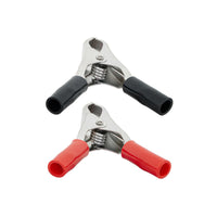 United Pacific - 30 Amp Clamps w/ Vinyl Handles, 1Red/1Black 1 Set