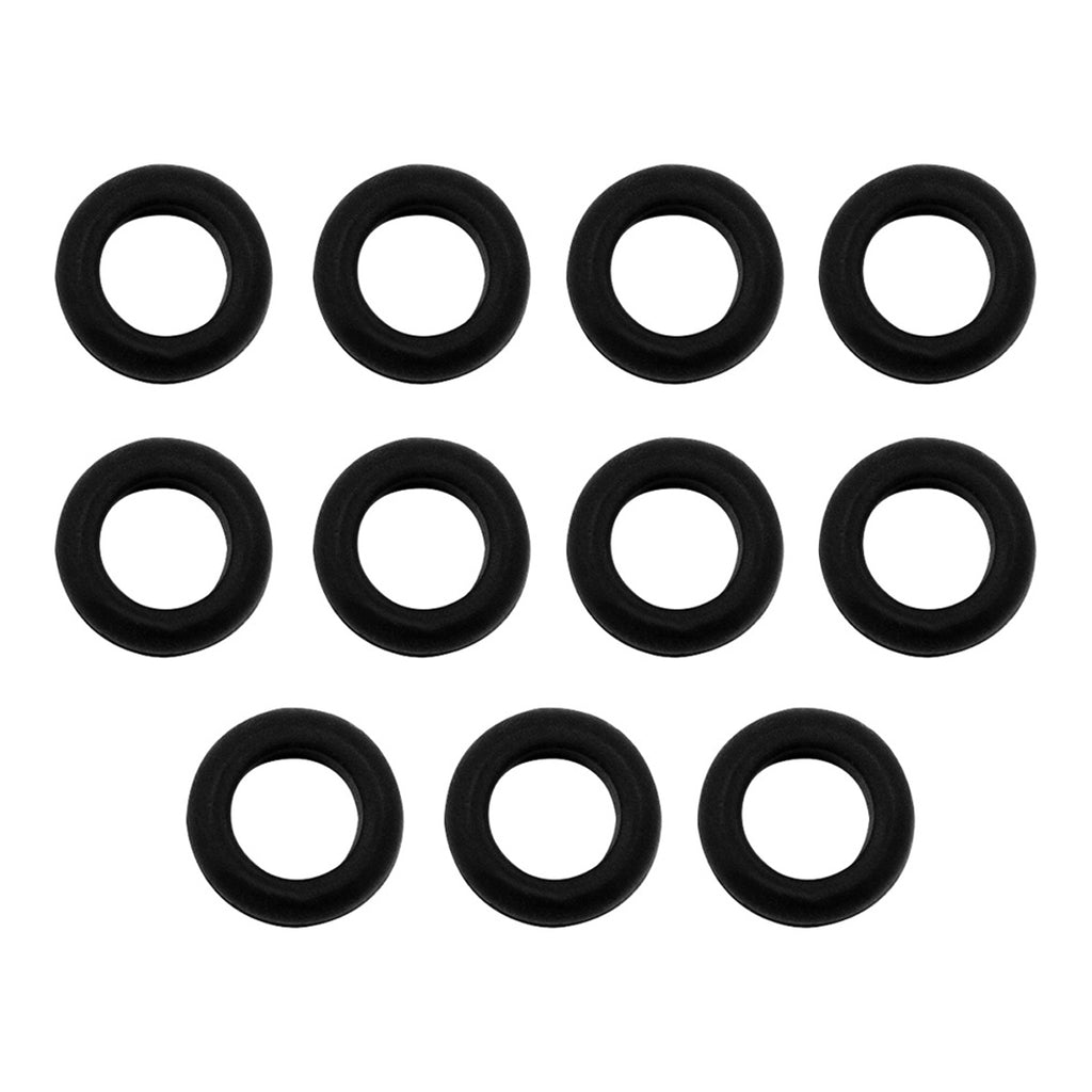 United Pacific - 1/2" Mounting Hole Black Vinyl Grommet (11-Pack)