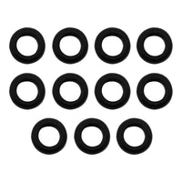 United Pacific - 1/2" Mounting Hole Black Vinyl Grommet (11-Pack)