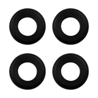 United Pacific - 1" Mounting Hole Black Vinyl Grommet (4-Pack)