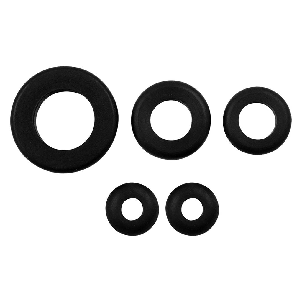 United Pacific - 21/32", 7/8",1",1 3/8" Mounting Holes Black Vinyl Grommets (5-Pack)