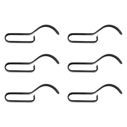 United Pacific - 1-3/4"x1/2"x1/4" (LxWxH) Medium Steel Push-On Frame Clips (6-Pack)