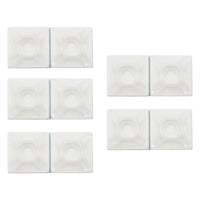 United Pacific - 1" Natural Nylon Adhesive Wire Tie Mount 50 lbs. Ties (10-Pack)
