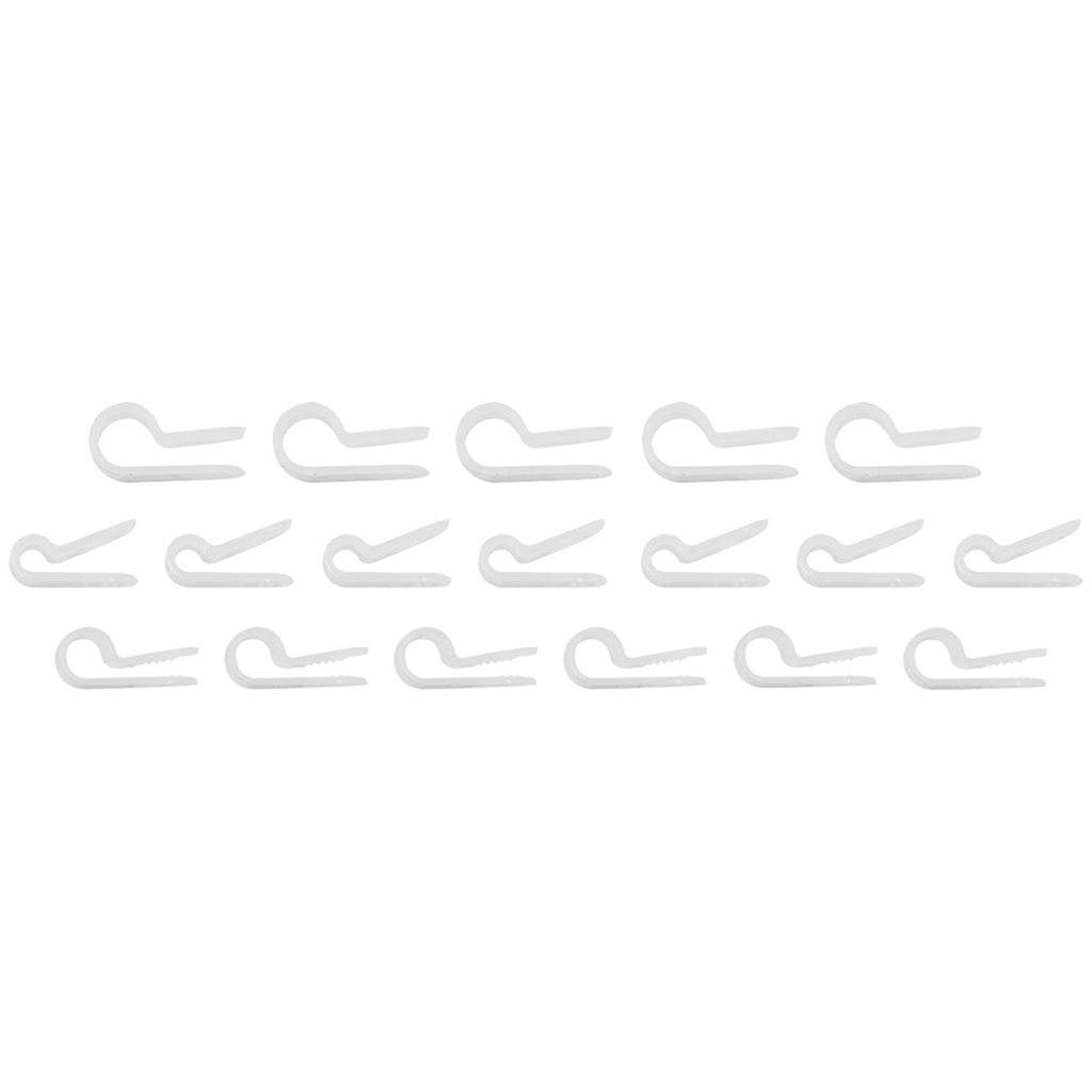 United Pacific - 1/8",3/16",1/4" I.D. Assorted Natural Nylon Cable Clamps (18-Pack)