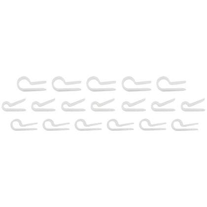 United Pacific - 1/8",3/16",1/4" I.D. Assorted Natural Nylon Cable Clamps (18-Pack)