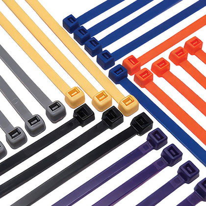United Pacific - 5.5" Nylon Cable Zip Ties 40 lbs. (25-Pack) - Various Colors