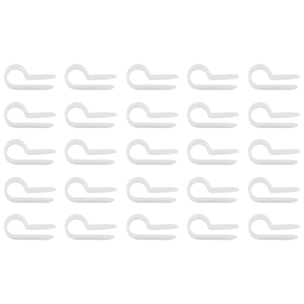 United Pacific - 1/4" or 5/16" I.D. Natural Nylon Cable Clamps (25-Pack)