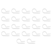 United Pacific - 3/8" I.D. Natural Nylon Cable Clamps (22-Pack)