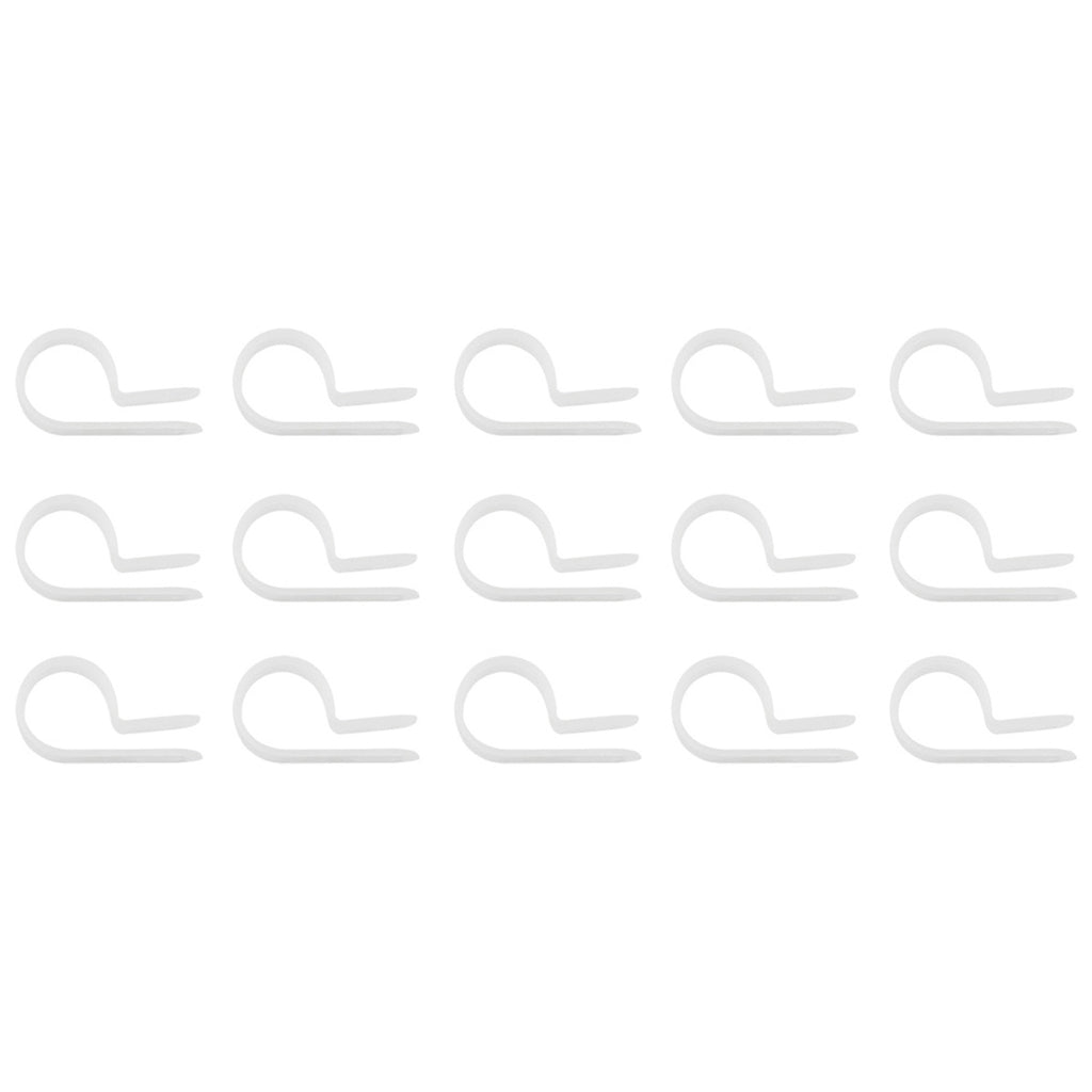 United Pacific - 1/2" I.D. Natural Nylon Cable Clamps (15-Pack)