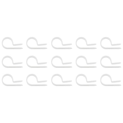 United Pacific - 1/2" I.D. Natural Nylon Cable Clamps (15-Pack)