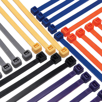 United Pacific - 11.5" Nylon Cable Zip Ties 50 Lbs (14-Pack) - Various Colors