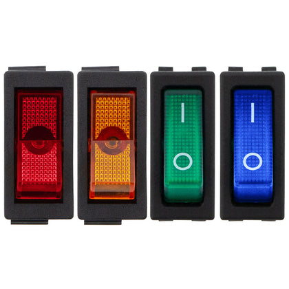 United Pacific - Illuminated Rocker 20 Amp 12V S.P.S.T. On/Off 1 Pc. (Various Colors)