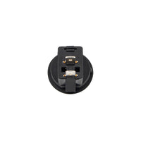 United Pacific - Black Non-Illuminated Round Rocker 10 Amp 12V On/Off 1/2" Dia. 1 Pc.