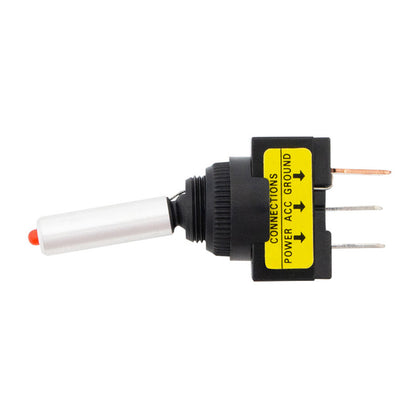 United Pacific - Red Illuminated LED Toggle 15 Amp 12V S.P.S.T. On/Off 1 Pc