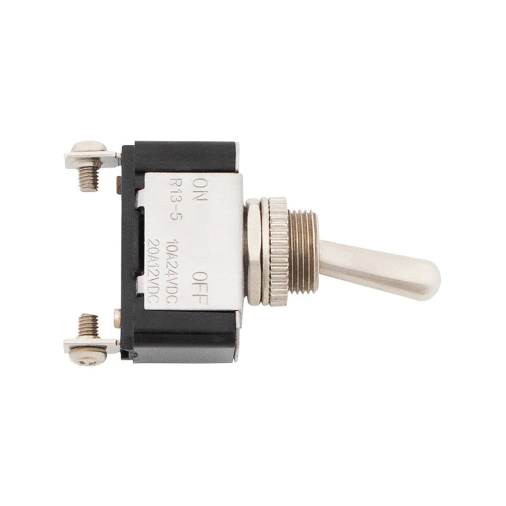 United Pacific - Heavy Duty Toggle w/ 2 Screw Terminals 25 Amp 12V S.P.S.T On/Off 1 Pc