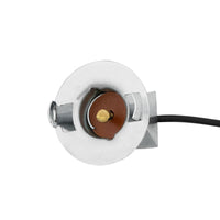 1-Wire Universal Single Contact Instrument Panel & License Plate Light Socket w/ Spring Clip Mount, 1 Pc.