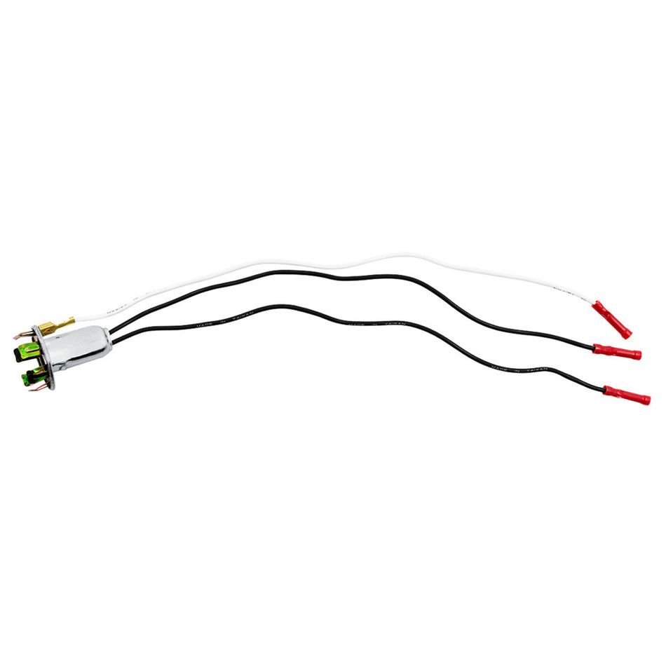 3-Wire Universal Double Contact Park, S/T/T 'Prong-Type' Light Socket w/ Butt Terminated Wires 1 Pc