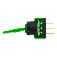 Amber, Green or Blue Illuminated Toggle 20 Amp 12V S.P.S.T. On/Off 1 Pc. (Various Colors)